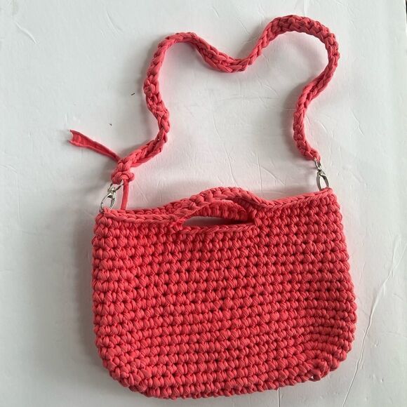 Unbranded Handmade Medium Crochet Barbiecore Soft Girl Pink Bag Barbiecore - Picture 2 of 10